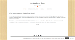 Desktop Screenshot of haciendomisushi.com