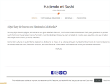 Tablet Screenshot of haciendomisushi.com